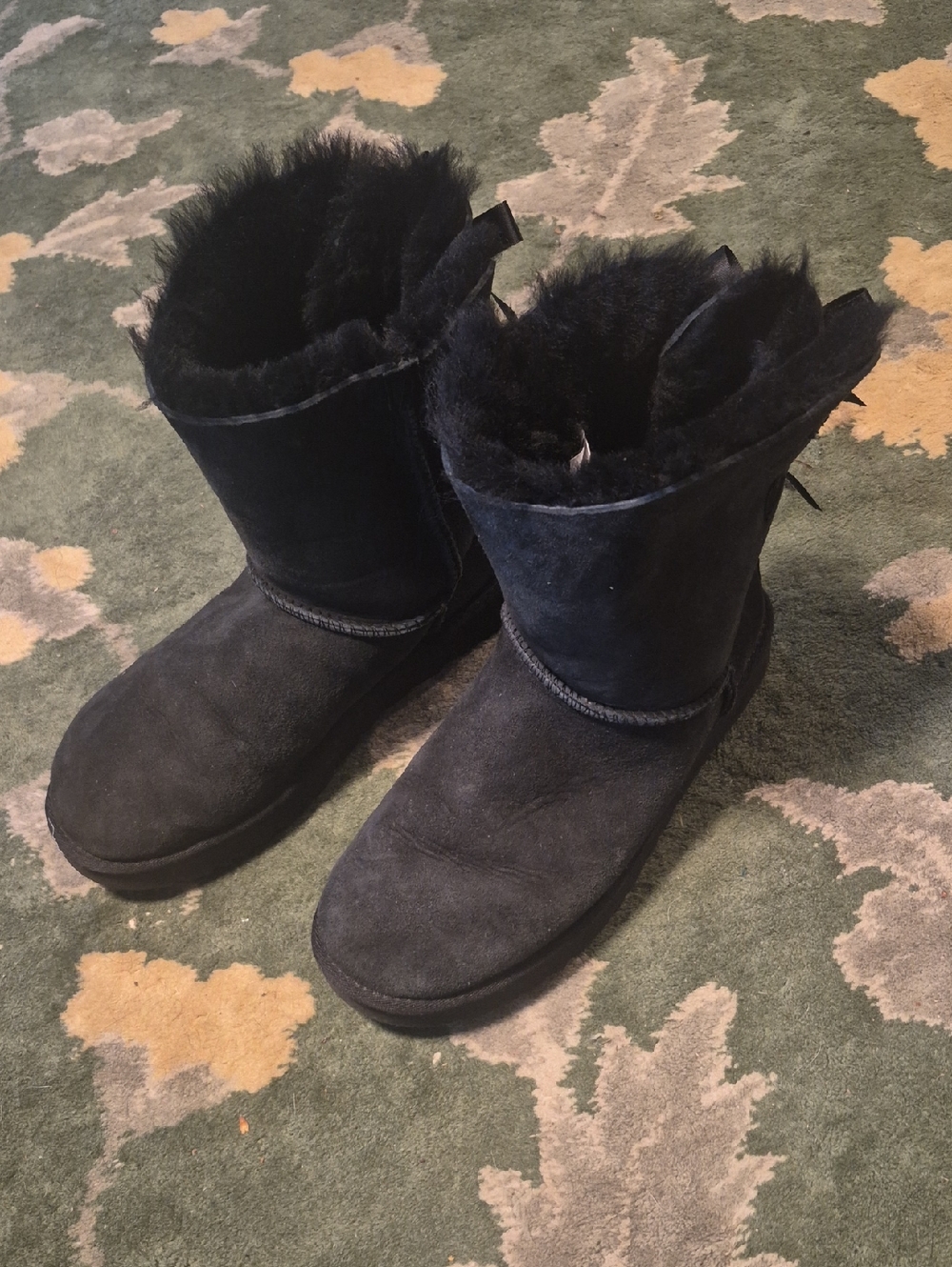 UGG Black Short Shearling Boots
